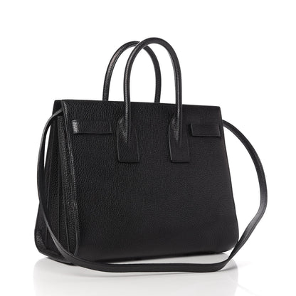 Saint Laurent Grained Calfskin Small Sac De Jour Black 5 of 12