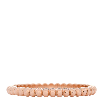 Van Cleef & Arpels 18K Rose Gold Small Perlee Ring 58 8.25 3 of 5