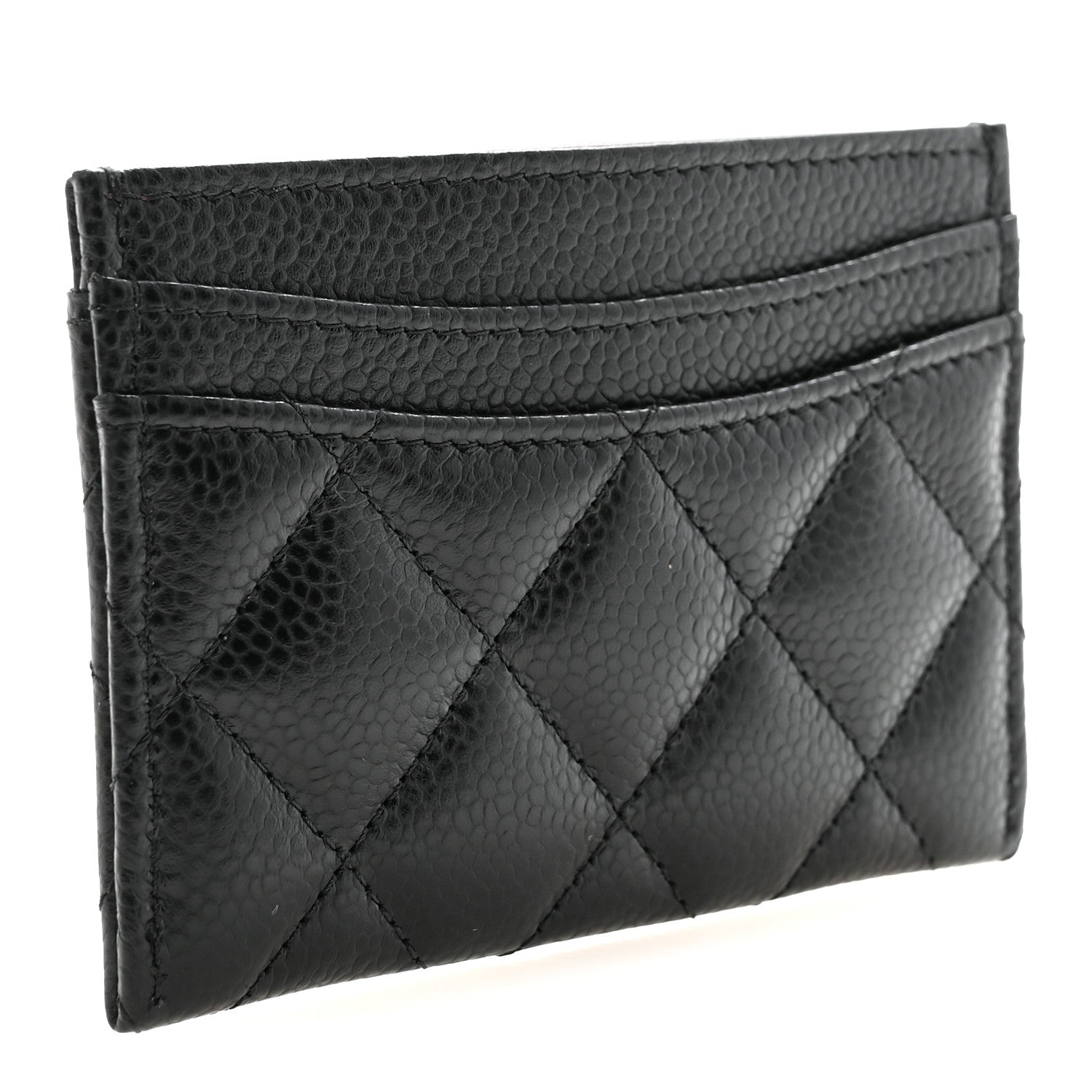 Chanel Caviar Quilted Card Holder Black 3 of 9