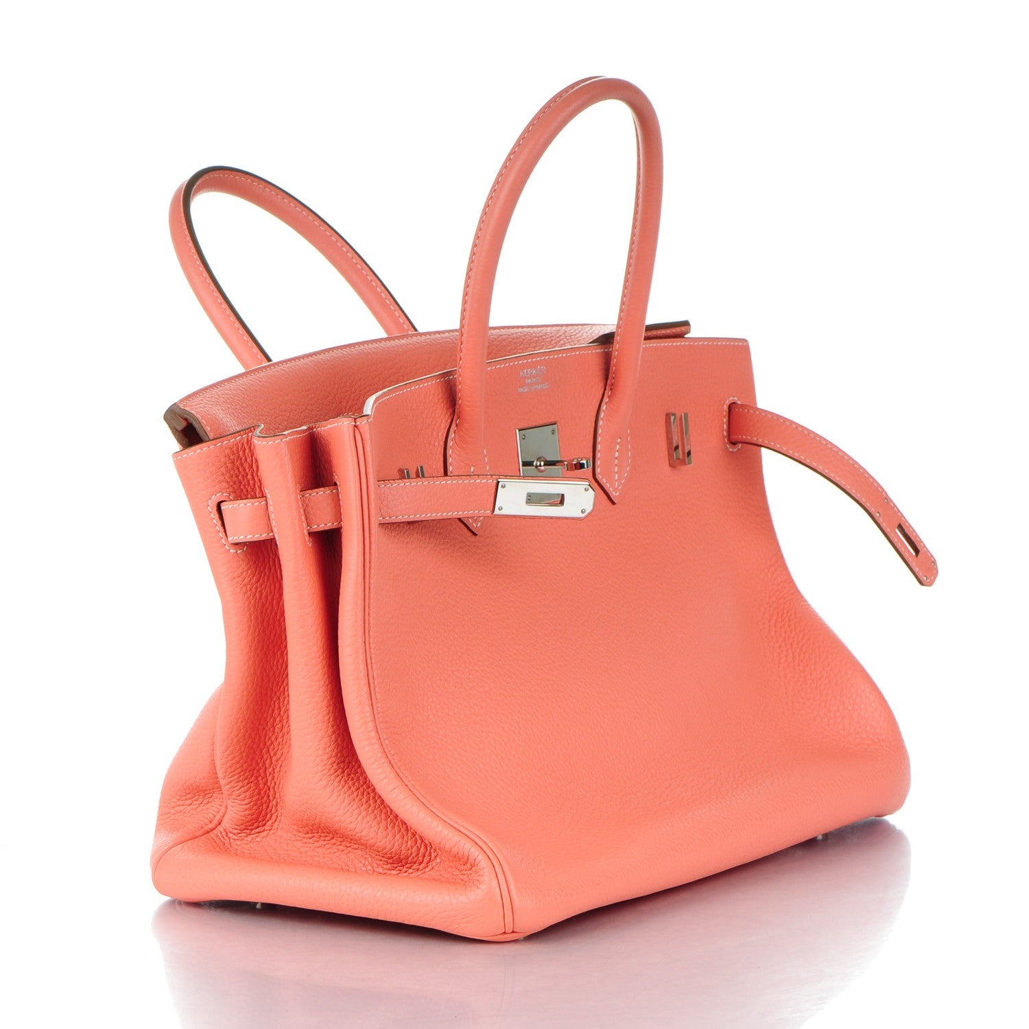 Hermes Taurillon Clemence Birkin 35 Crevette 26 of 26