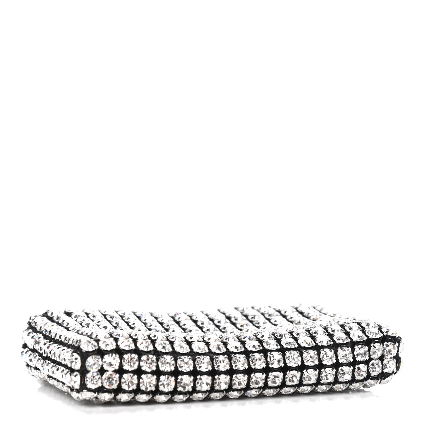 Alexander Wang Mesh Crystal Rhinestone Nano Heiress Shoulder Bag Black Silver 4 of 10