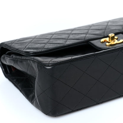 Chanel Lambskin Quilted Medium Double Flap Black 8 of 9