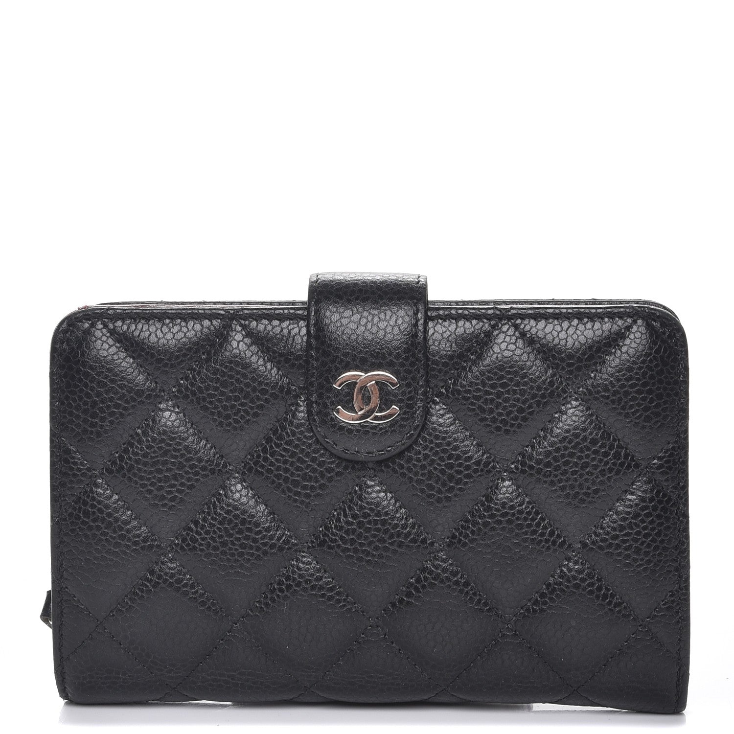 Chanel Caviar Quilted Zipped Pocket Wallet Black 1 of 9
