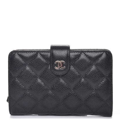 Chanel Caviar Quilted Zipped Pocket Wallet Black 1 of 9