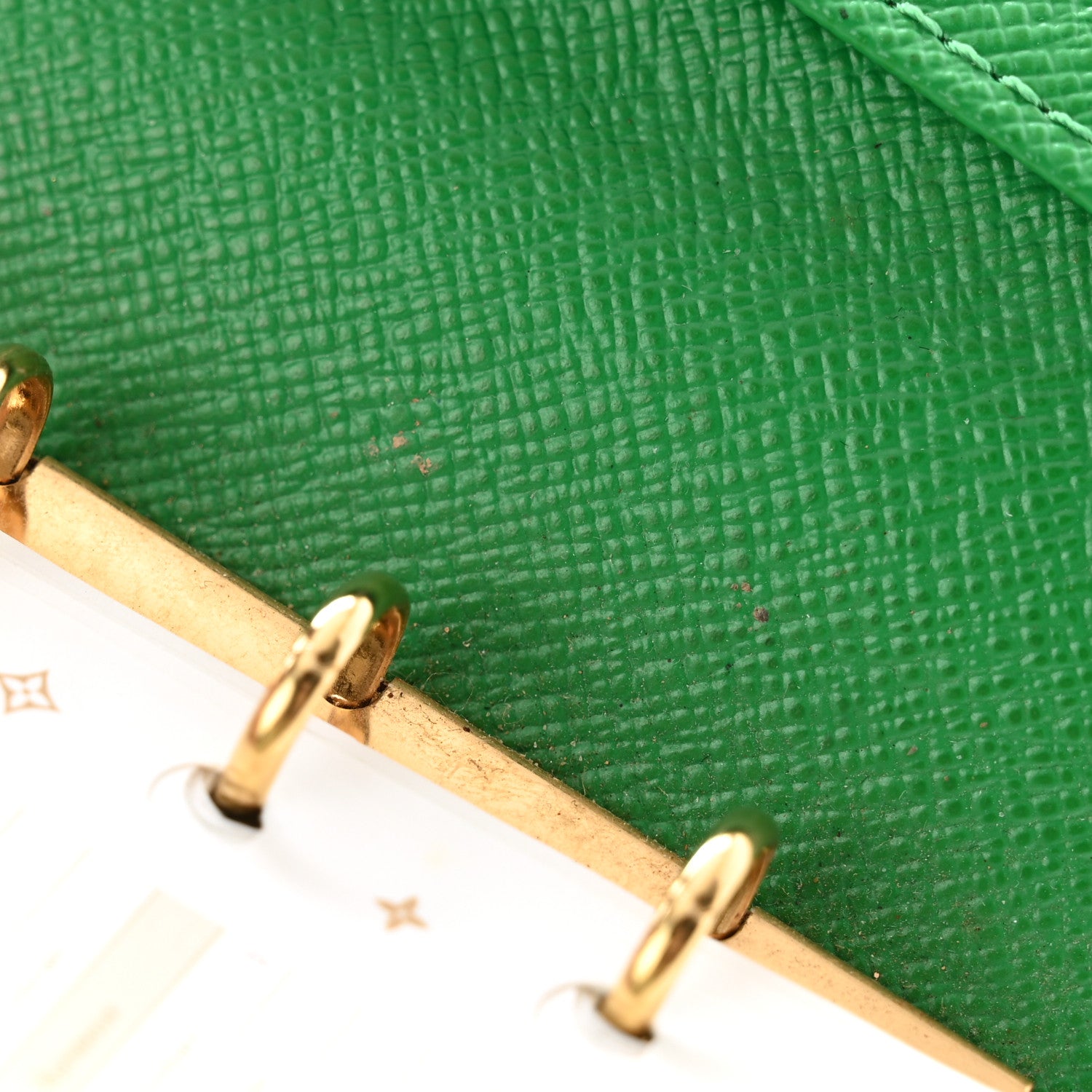 Louis Vuitton Monogram Kusama Town Small Ring Agenda Green 7 of 7