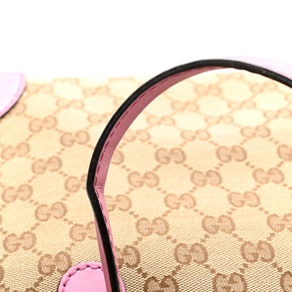 Gucci Monogram Heart Bit Charm Top Handle Tote Pink 12 of 12