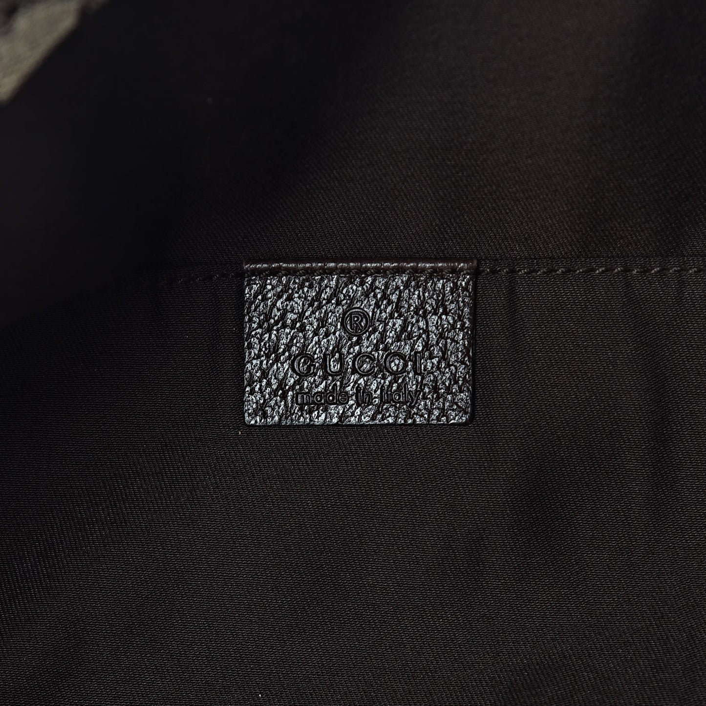 GG Monogram Medium Web Handle Vertical Tote Dark Brown