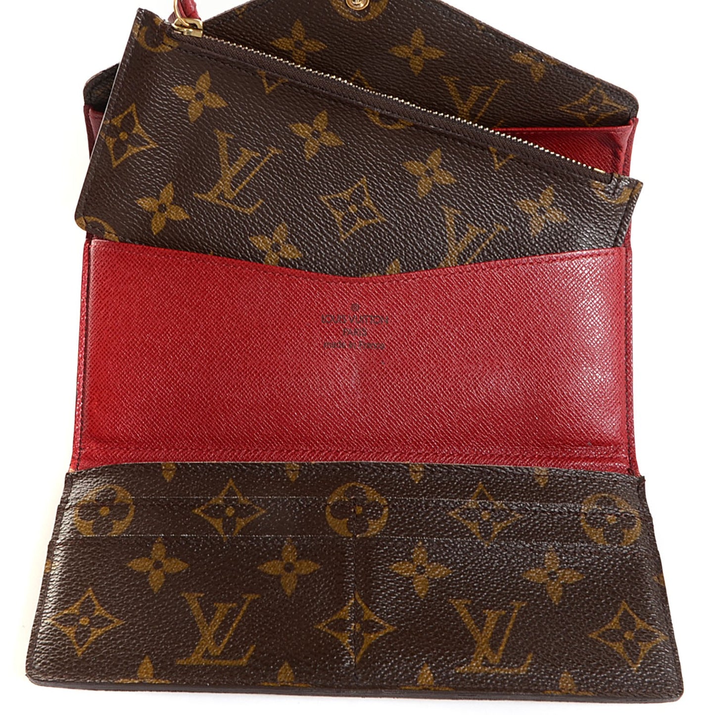 Monogram Josephine Wallet Red
