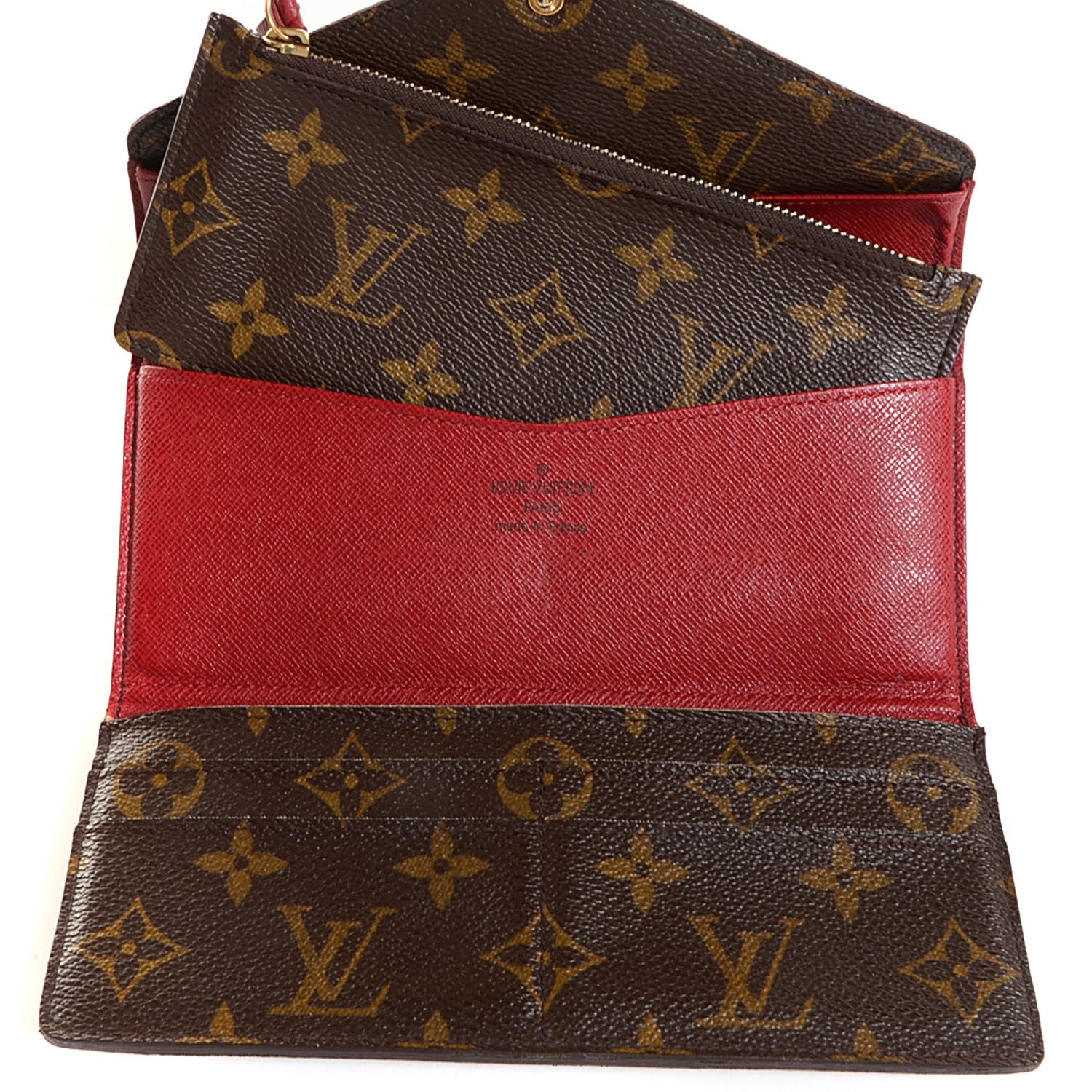 Louis Vuitton Monogram Josephine Wallet Red 5 of 8