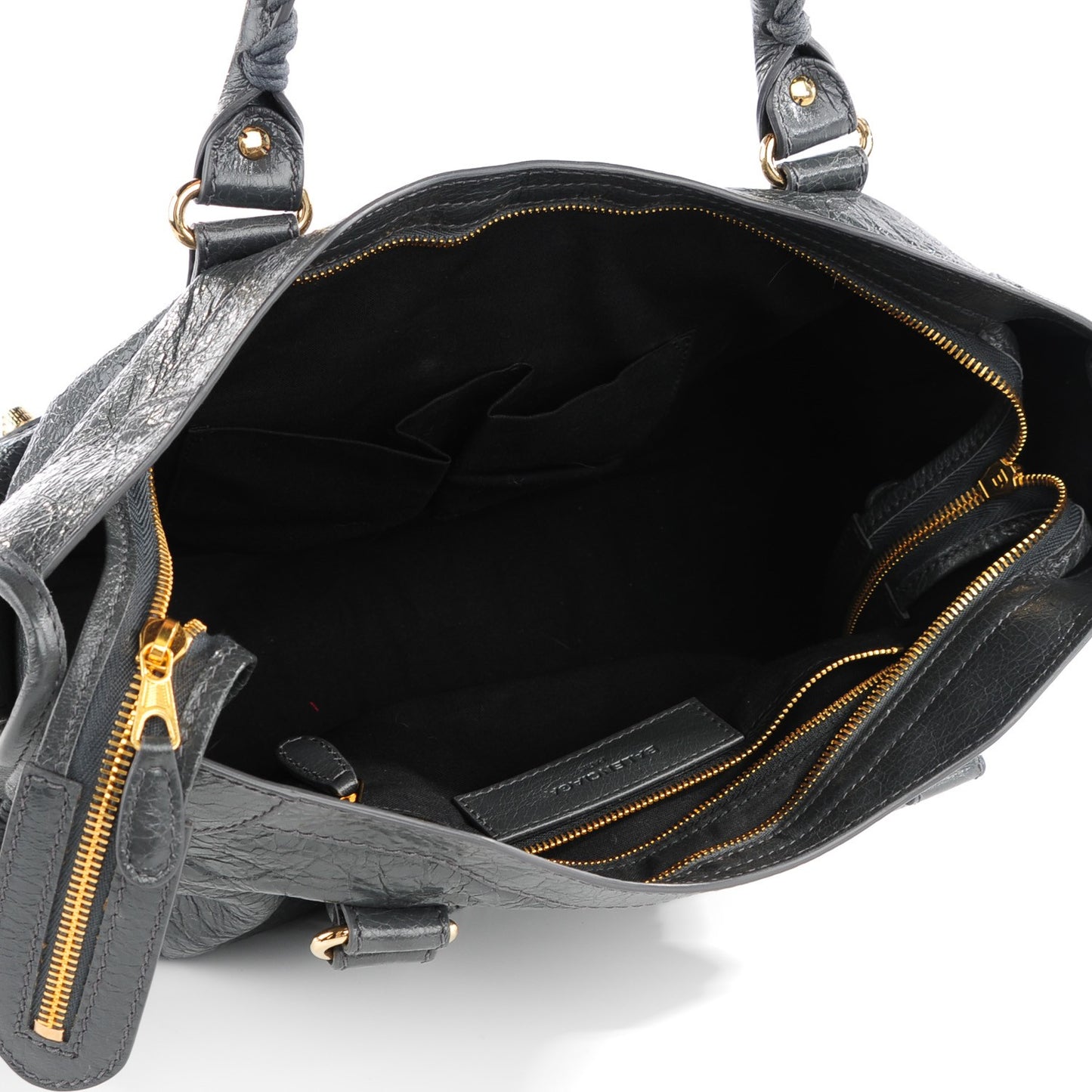 Agneau Giant 12 Gold Hardware City Gris Fossile
