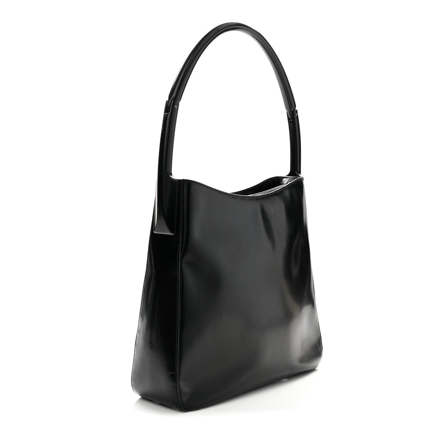 Prada Spazzolato Sport Top Handle Shoulder Bag Black 3 of 11