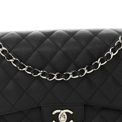 Chanel Caviar Quilted Jumbo Double Flap Black 8 of 16