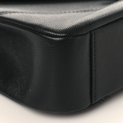 Chanel Caviar Macro Chevron Single Flap Black 8 of 9