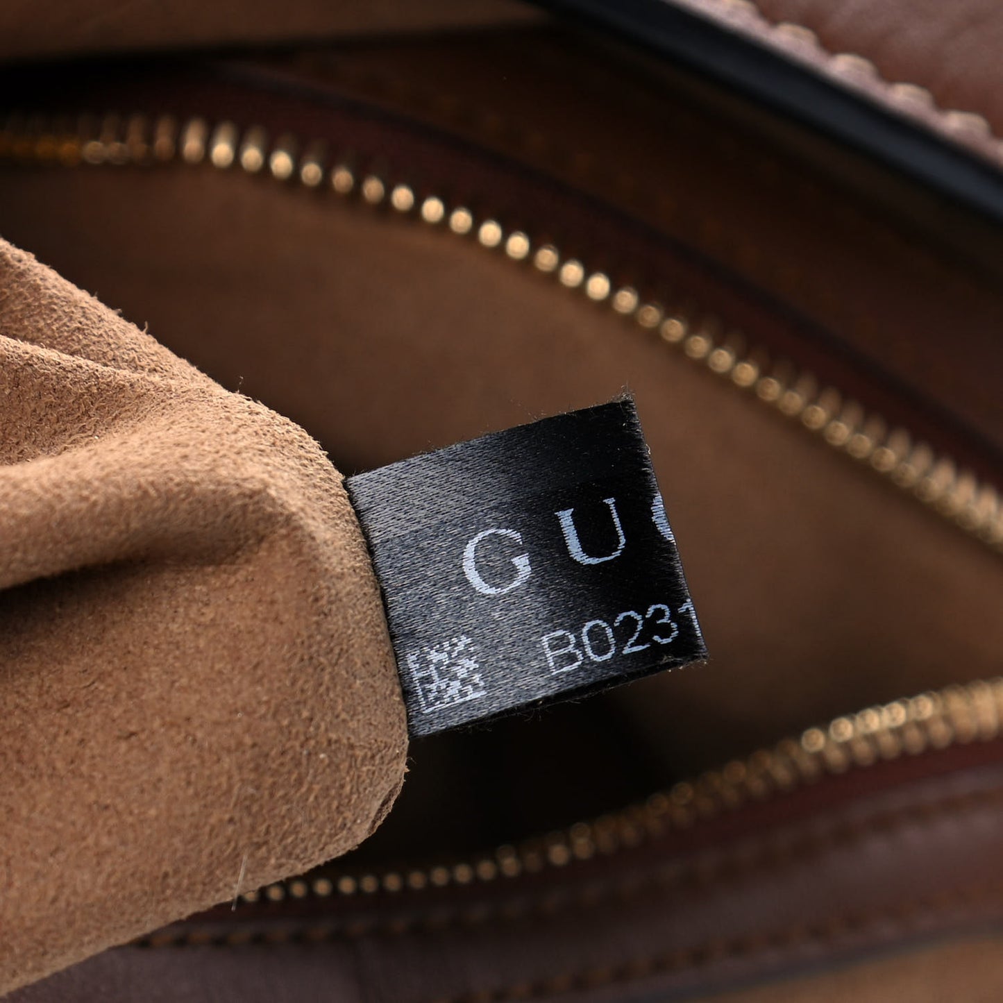 GG Supreme Monogram Large Linea A Hobo Light Brown