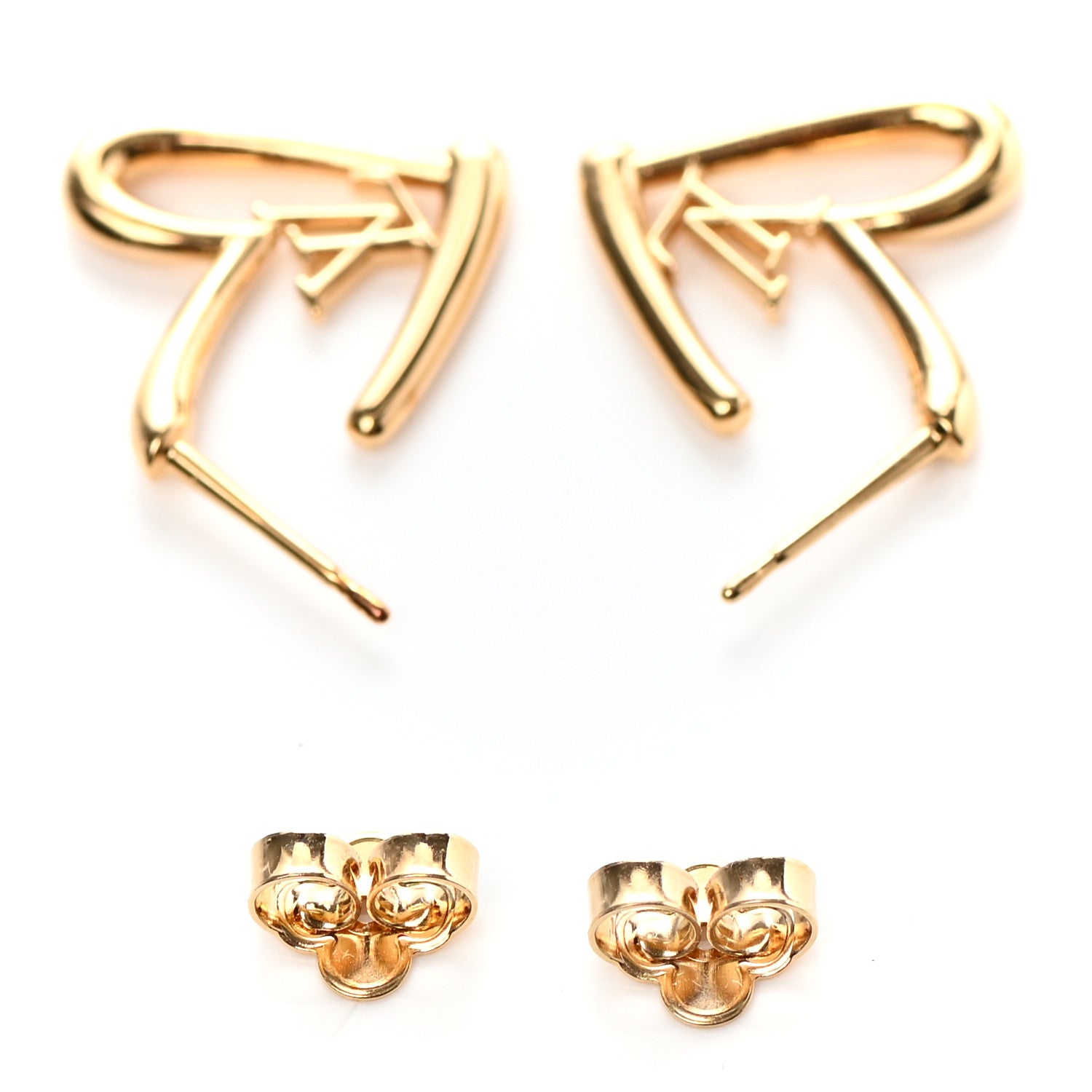 Louis Vuitton Fall In Love Heart Earrings PM Gold 3 of 7
