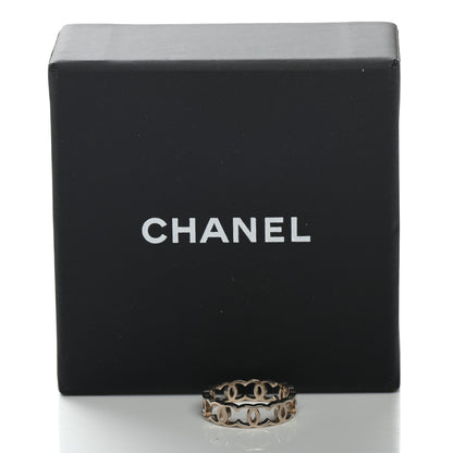 Chanel Metal Chain CC Ring 6.25 Gold 5 of 5