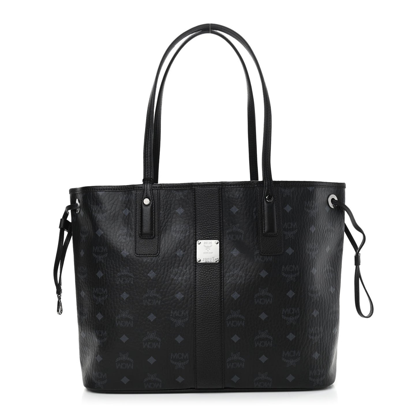 Visetos Medium Liz Reversible Shopper Tote Black