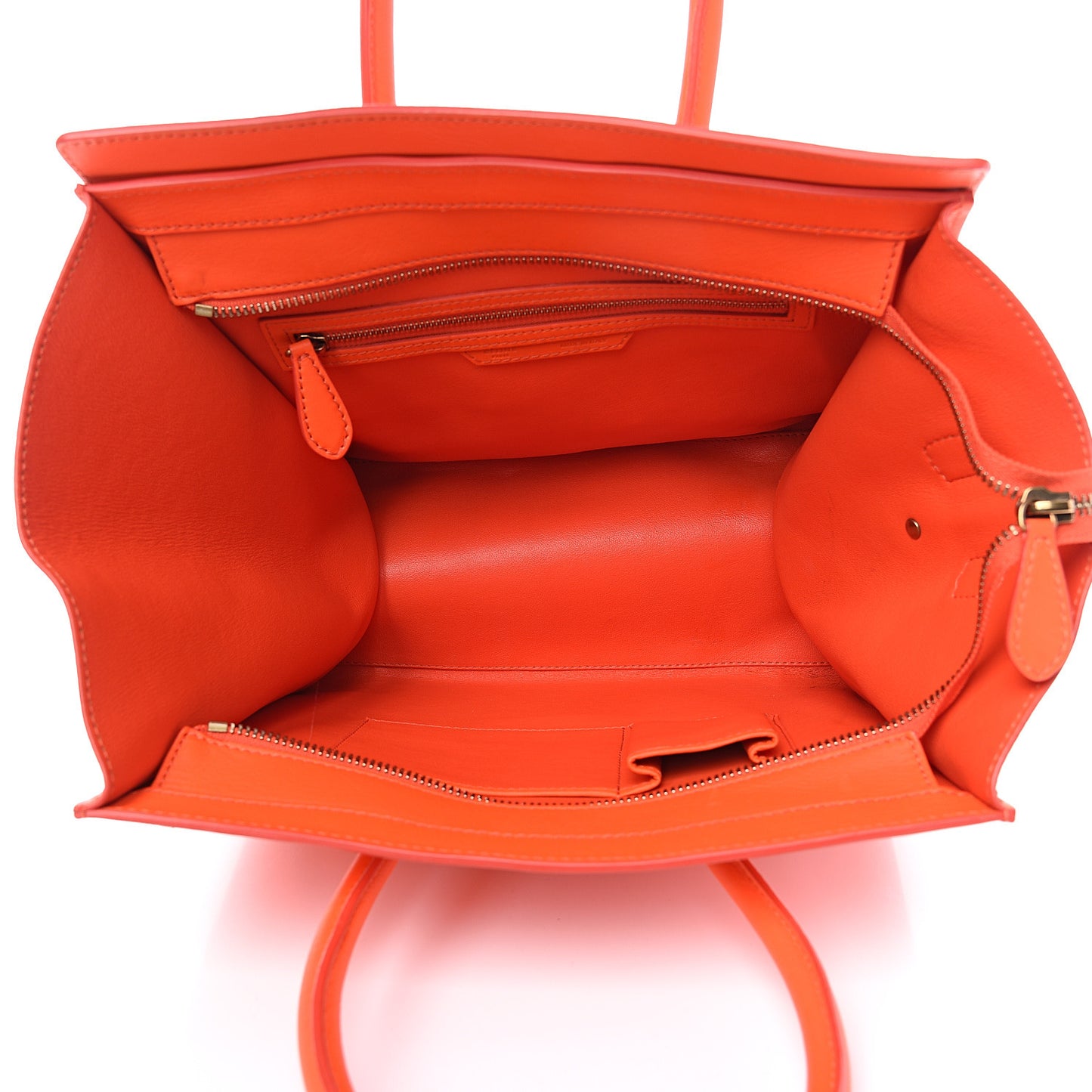 Smooth Calfskin Mini Luggage Orange