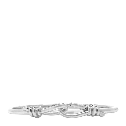 Tiffany Sterling Silver Paloma Picasso Knot Hinged Bangle Bracelet 1 of 4