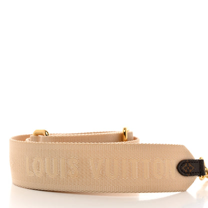 Louis Vuitton Jacquard Monogram Adjustable Shoulder Strap New Creme 3 of 4