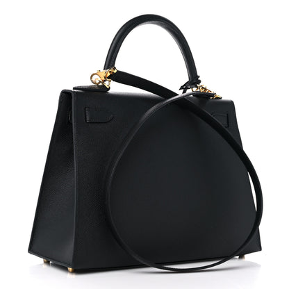 Hermes Epsom Kelly Sellier 28 Black 3 of 10