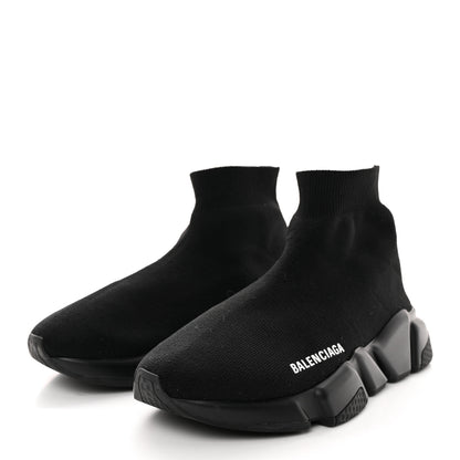 Balenciaga Technical 3D Recycled Knit Womens Speed 2.0 Sneakers 36 Monocolor Black 3 of 13