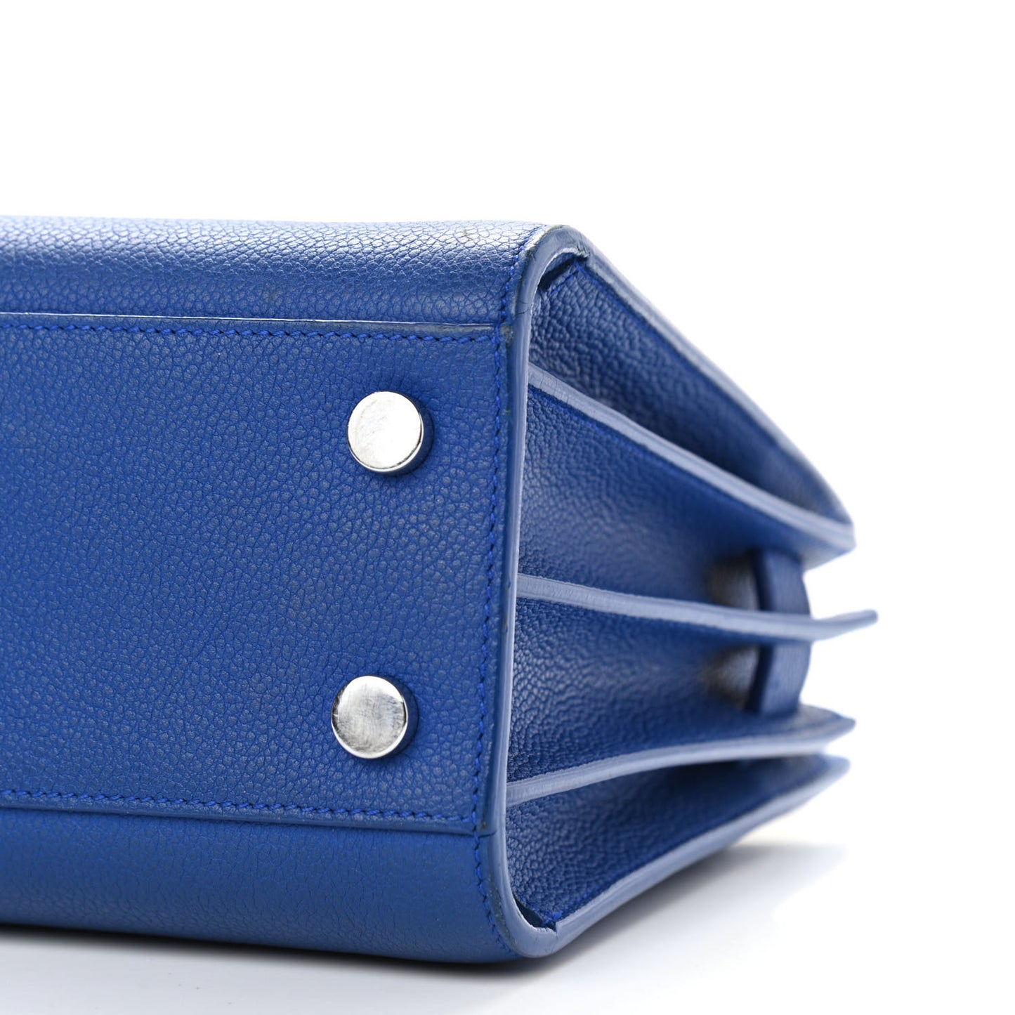 Grained Calfskin Nano Sac De Jour Royal Blue