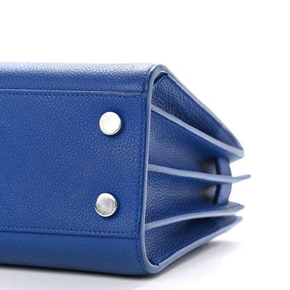 Saint Laurent Grained Calfskin Nano Sac De Jour Royal Blue 8 of 14