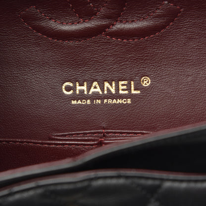 Chanel Lambskin Quilted Medium Double Flap Black 6 of 11