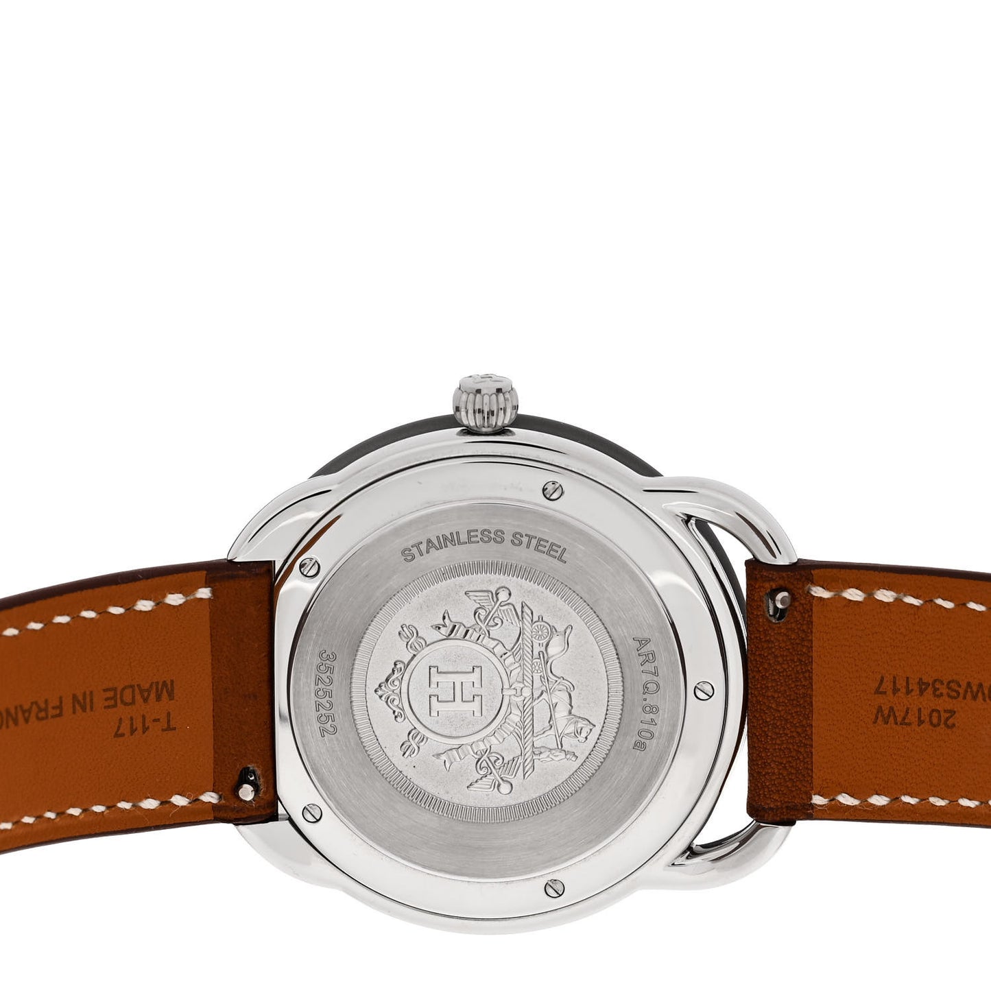 Stainless Steel Barenia 40mm Arceau Quartz Watch Fauve