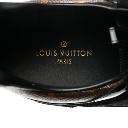 Louis Vuitton Suede Monogram Run Away Sneakers 41 Black 7 of 9