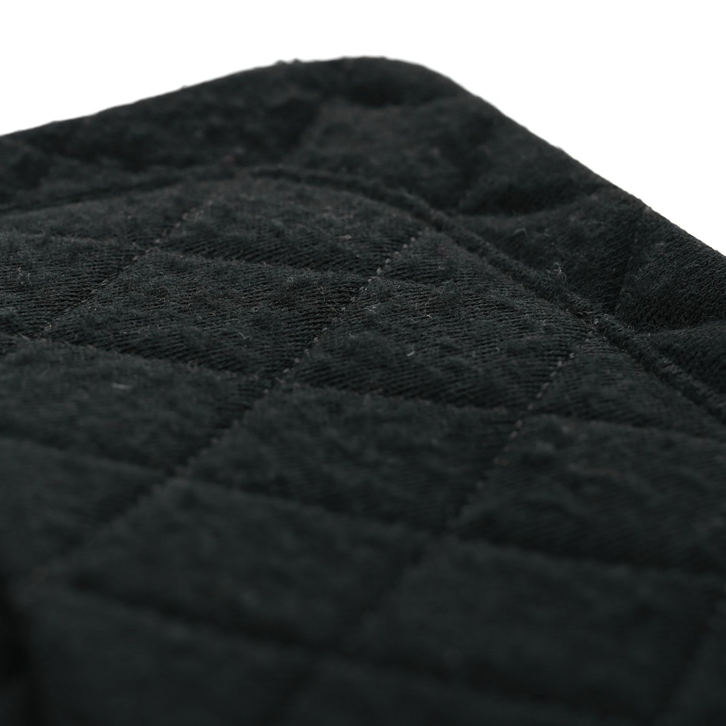 Jersey Quilted Mini Square Flap Black