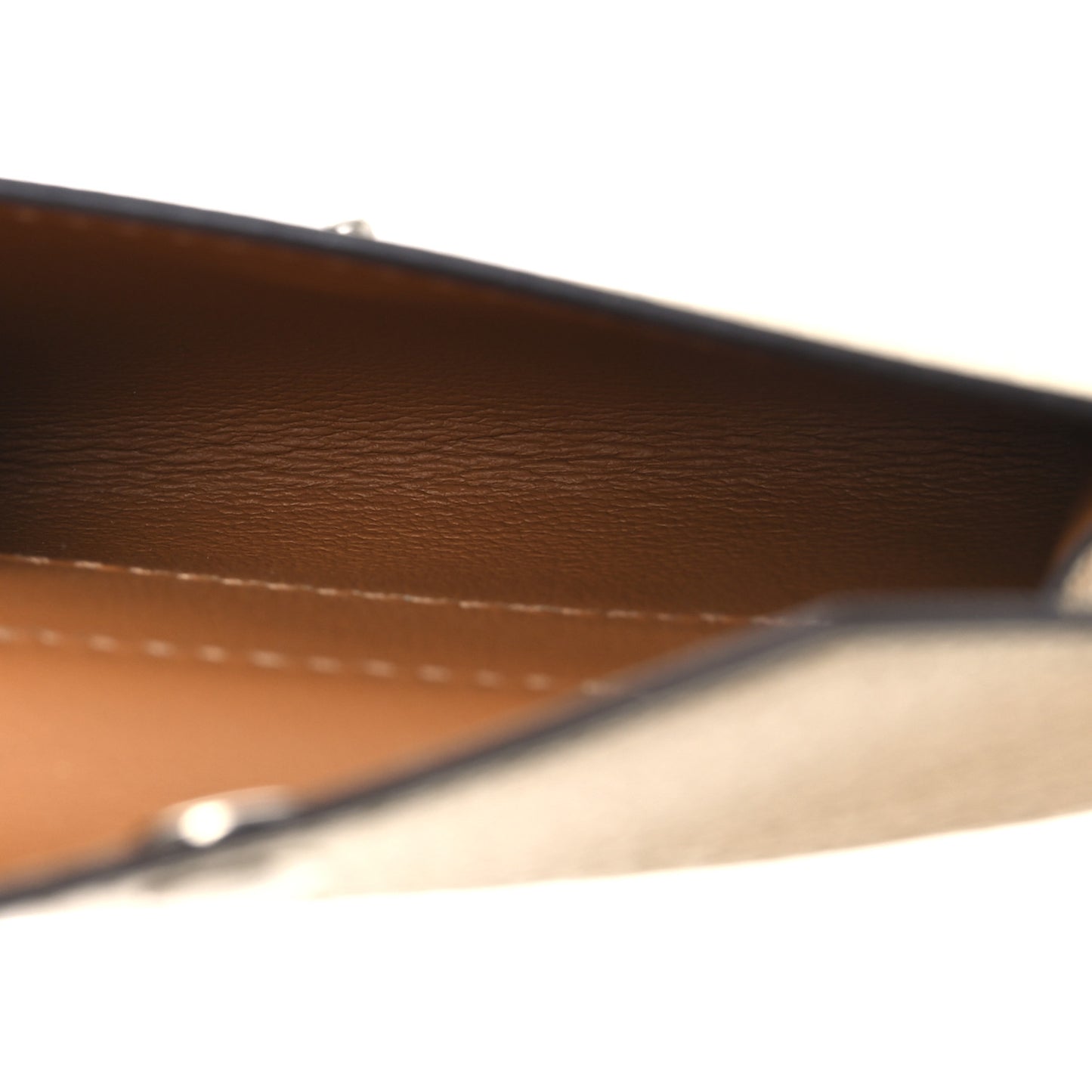 Metallic Chevre Chamkilight Kelly Pocket Belt Dore