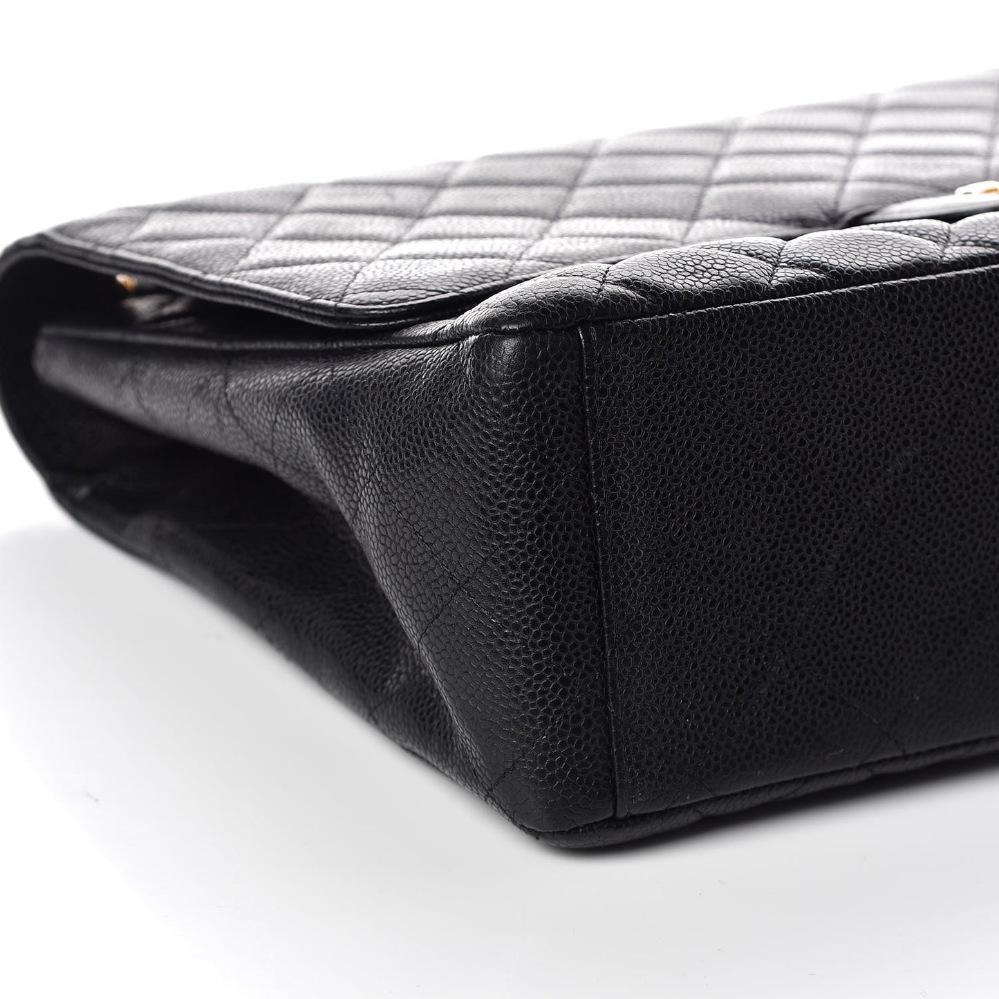 Caviar Quilted Maxi Single Flap Black