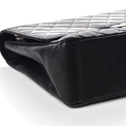 Chanel Caviar Quilted Maxi Single Flap Black 6 of 11