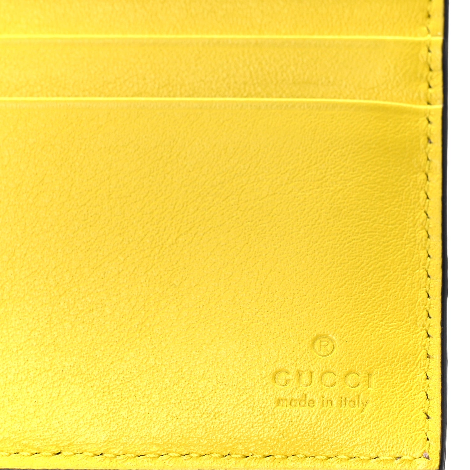 Gucci GG Plus Monogram Bi-Fold Wallet Yellow 7 of 10
