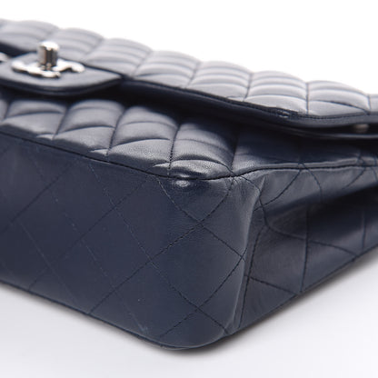 Chanel Lambskin Quilted Medium Double Flap Navy 9 of 16