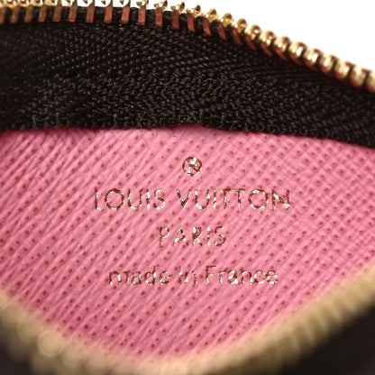 Louis Vuitton Monogram 2022 Christmas Animation Paris Key Pouch Pink 6 of 6