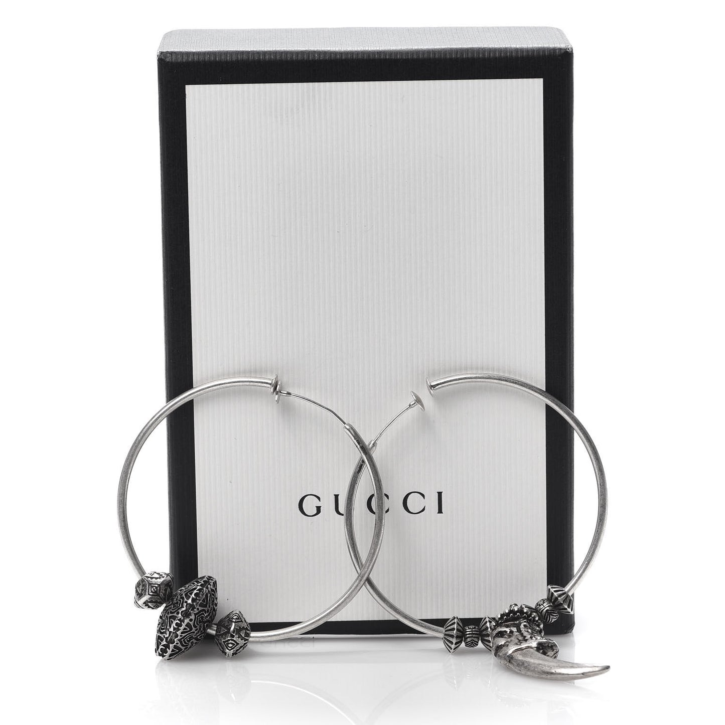 Sterling Silver Anger Forest Mismatched Hoop Earrings