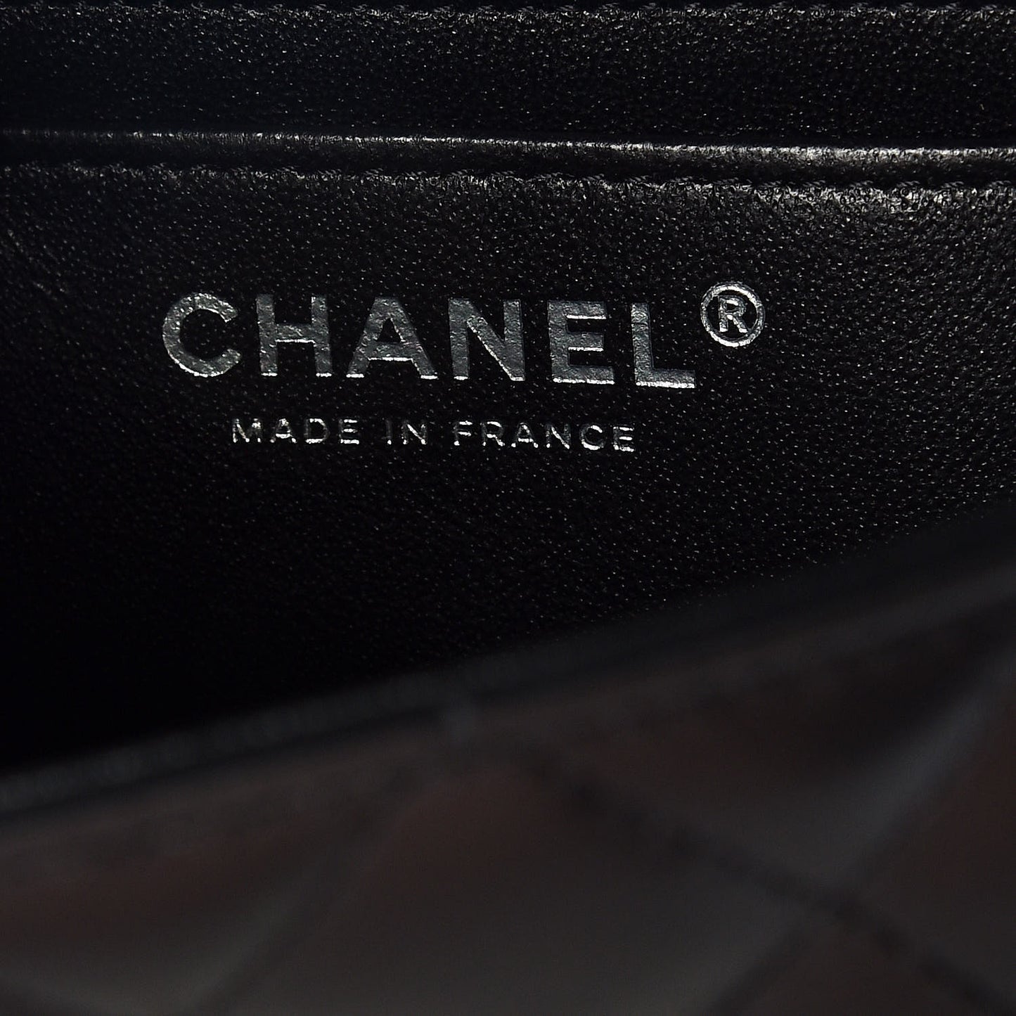 Lambskin Quilted Mini Rectangular Flap Black