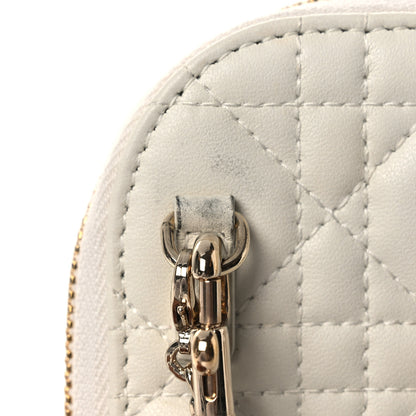 Christian Dior Lambskin Cannage Lady Dior Phone Holder Latte 12 of 14