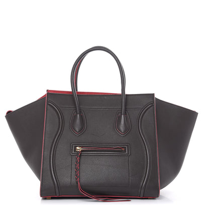 Celine Baby Grained Calfskin Medium Phantom Luggage Dark Taupe 1 of 15