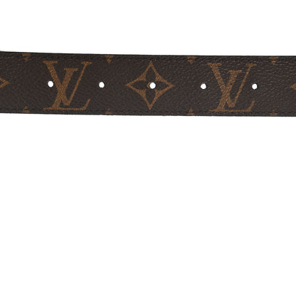 Louis Vuitton Calfskin Monogram 30mm LV Initiales Reversible Belt 85 34 Black 6 of 6
