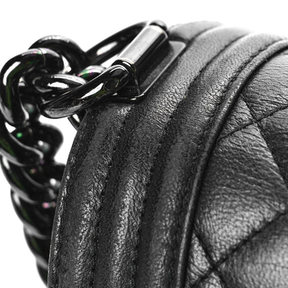 Chanel Caviar Quilted New Medium Boy Flap So Black 15 of 17