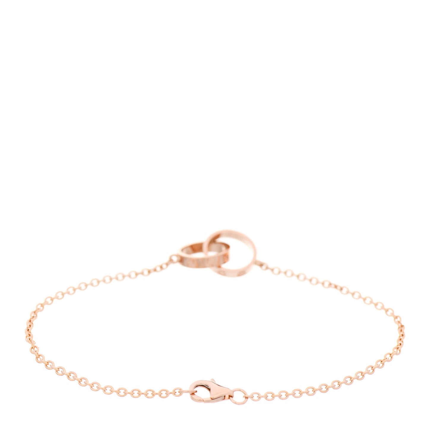 18K Pink Gold Interlocking LOVE Bracelet
