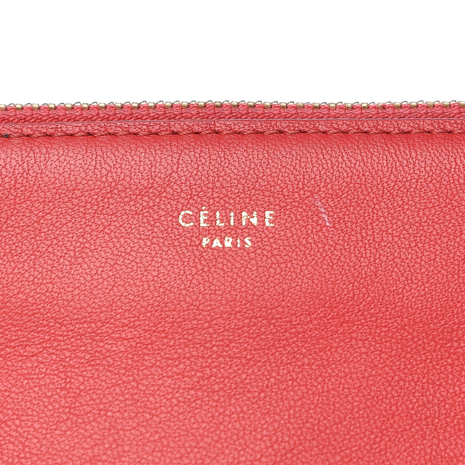 Celine Lambskin Small Trio Crossbody Bag Red 10 of 22