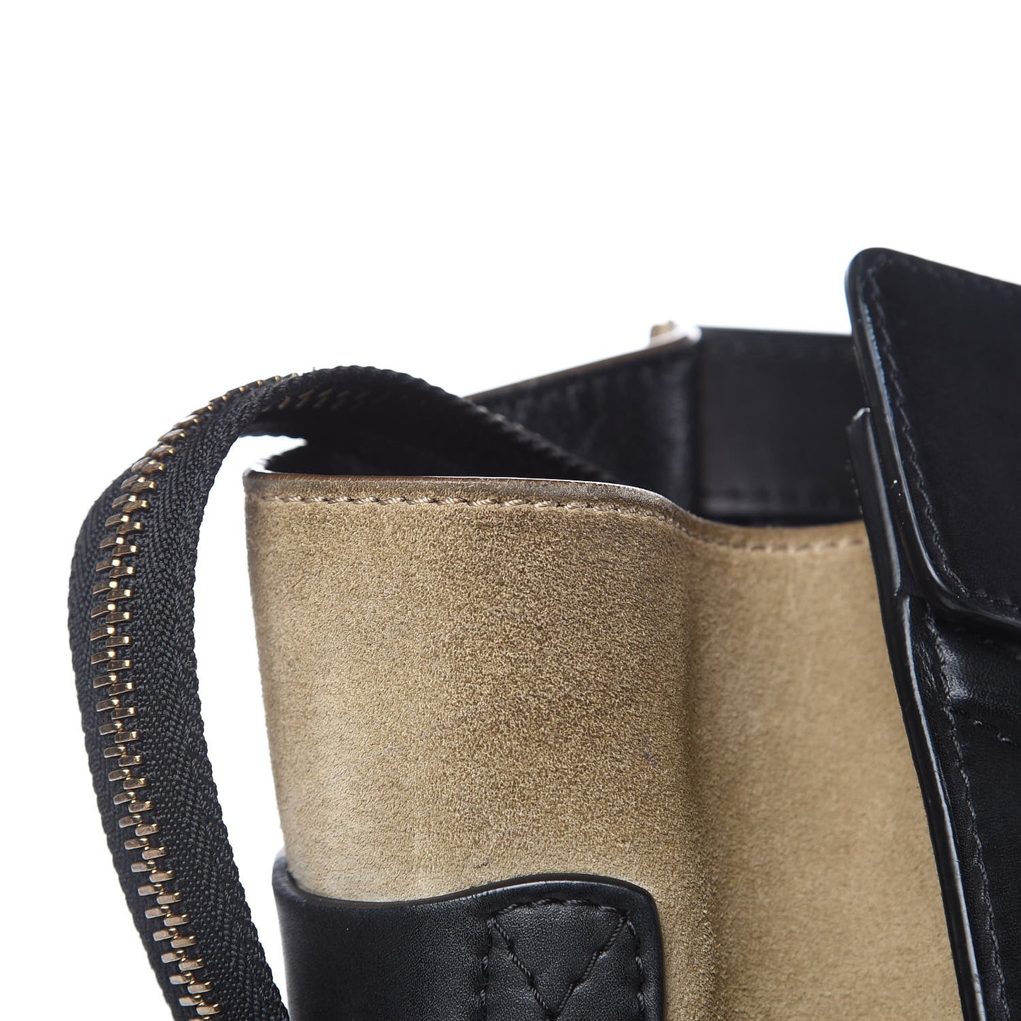 Canvas Smooth Calfskin Suede Mini Tri-Color Luggage