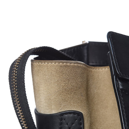 Celine Canvas Smooth Calfskin Suede Mini Tri-Color Luggage 18 of 20