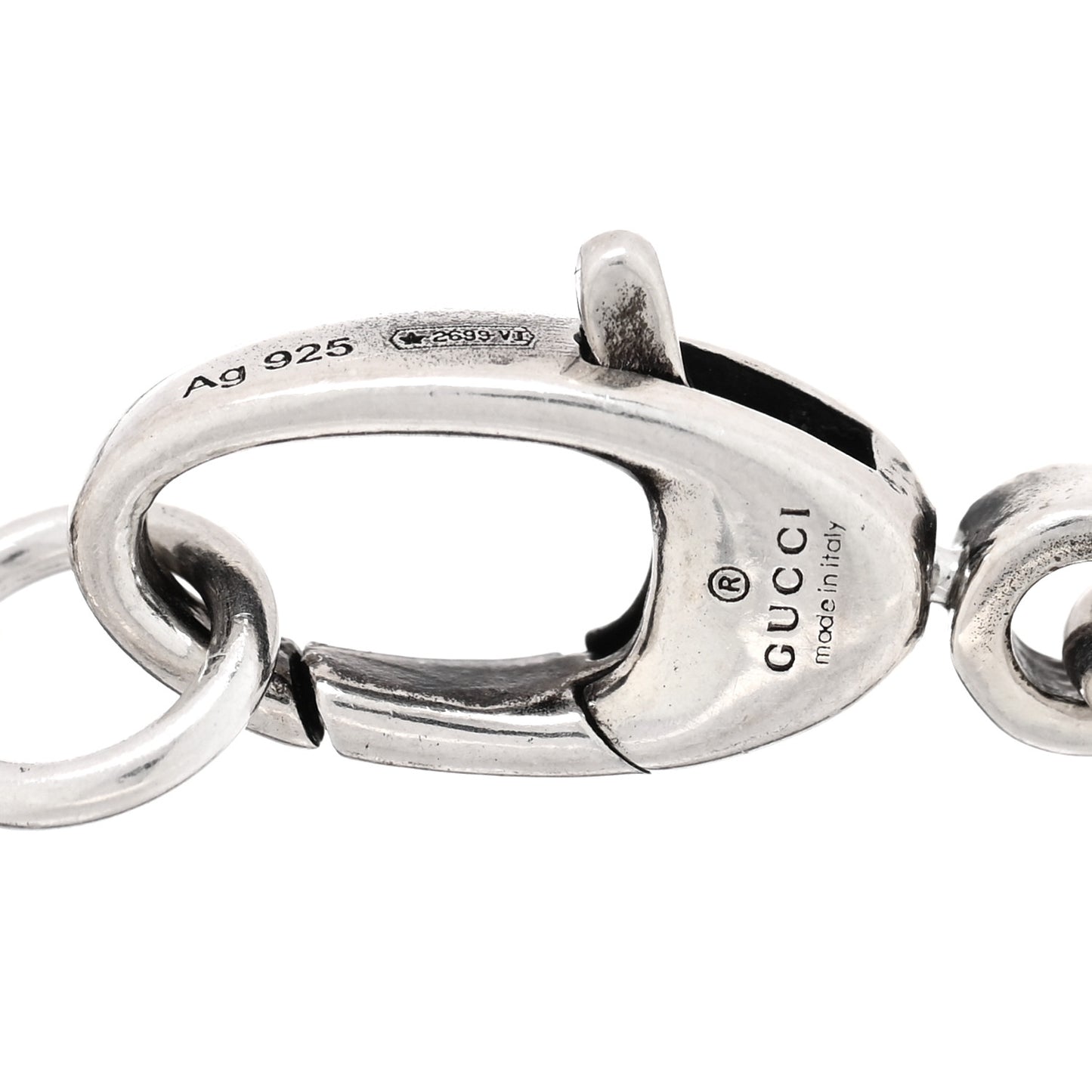 Sterling Silver Double G Key Bracelet