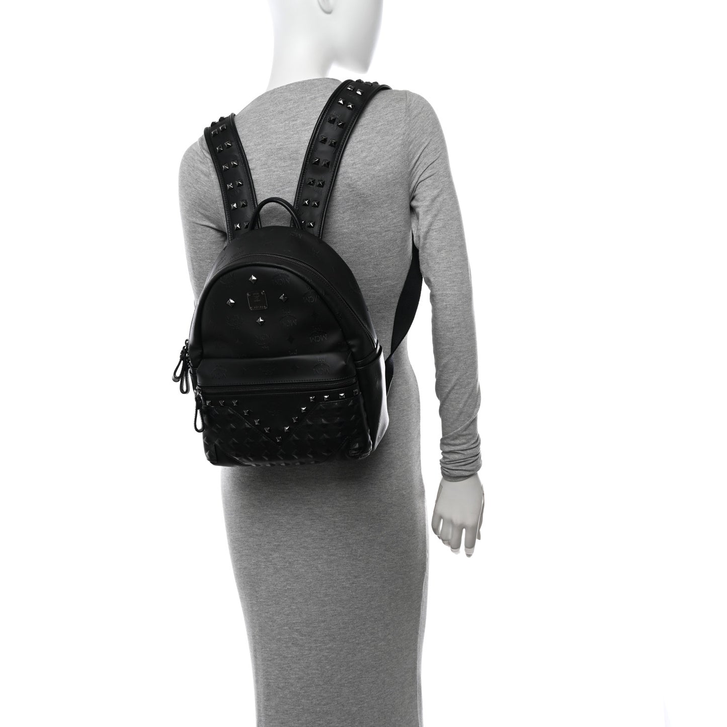 Visetos Crystals Studded Stark Small Backpack Black